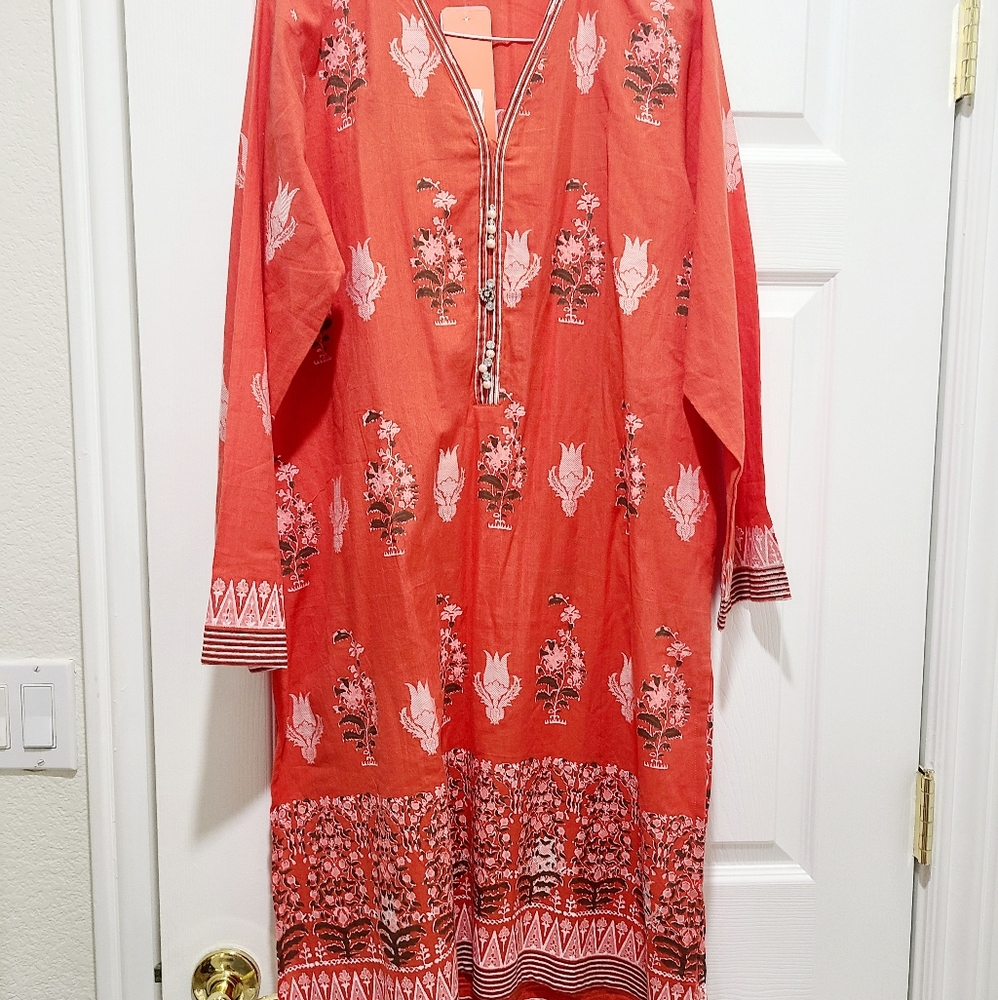 Pure cotton lawn kurti Khaadi Pret